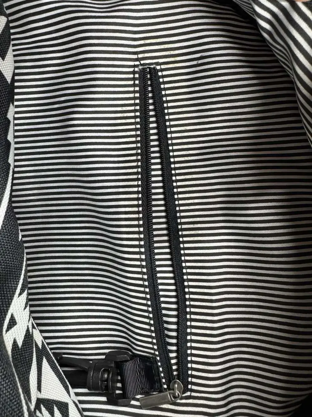 No Boundaries Black and White Aztec Print Geometric Backpack